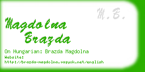 magdolna brazda business card